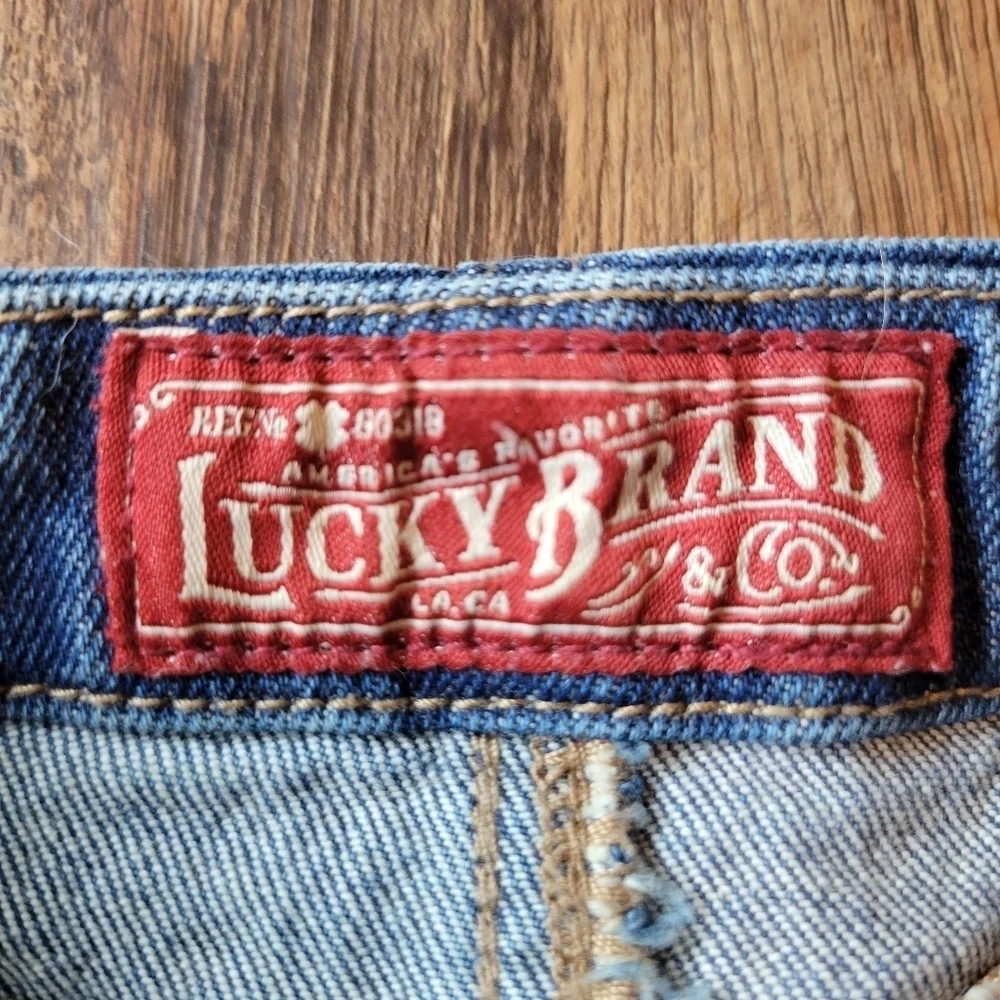Lucky Brand Button Front Denim Skirt
